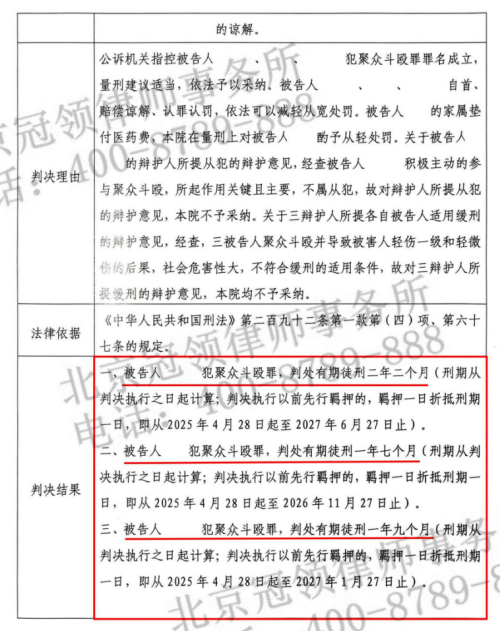 青年情感纠纷升级为持械互殴,冠领律师细致梳理从宽情节助被告人获轻判-4 青年情感纠纷升级为持械互殴,冠领律师细致梳理从宽情节助被告人获轻判-4